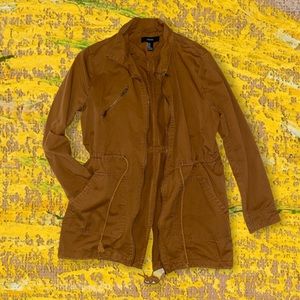 Brown long-lined jacket